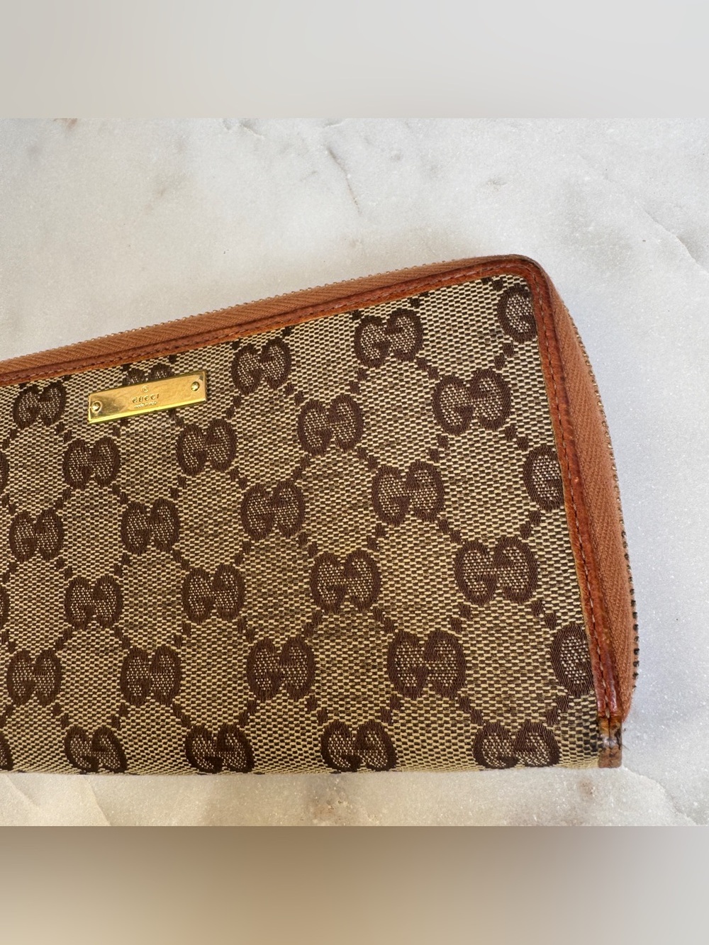 SOLD Gucci GG Canvas Long Zippy Wallet - Picture 5 of 15